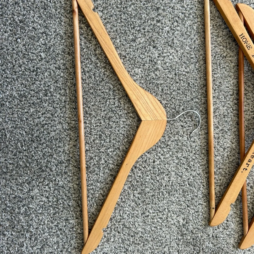 Wooden Hangers with Inspirational Text